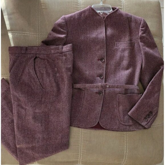 Daniel For Spellbound Wool Skirt Jacket Pants 3 Pc Suit Womens Size 6 Vtg - Picture 5 of 11